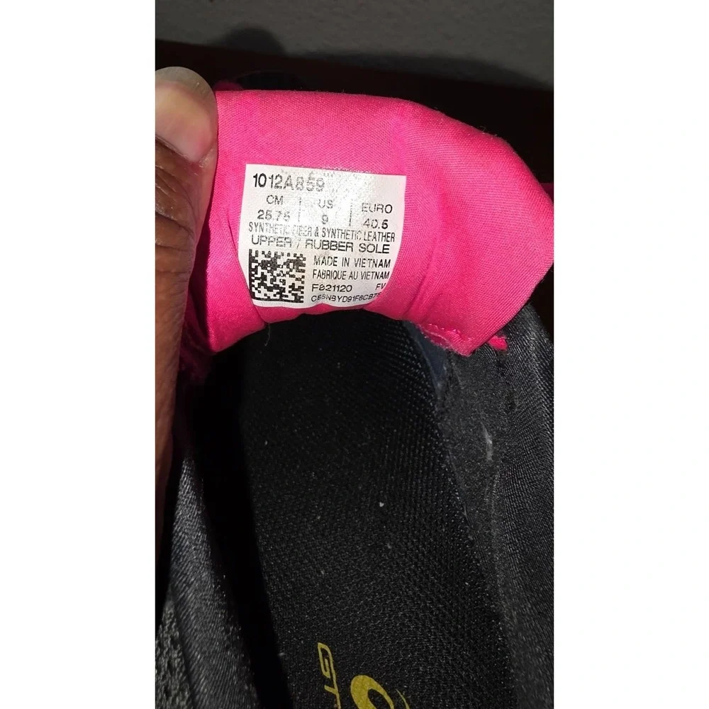 Asics Women's Gel-Nimbus 21 Running‎ Shoes Size 9 Black/Fuchsia/Lime